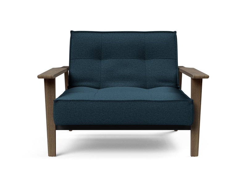 Fauteuil SPLITBACK Frej smoked oak — 580 Argus Navy Blue