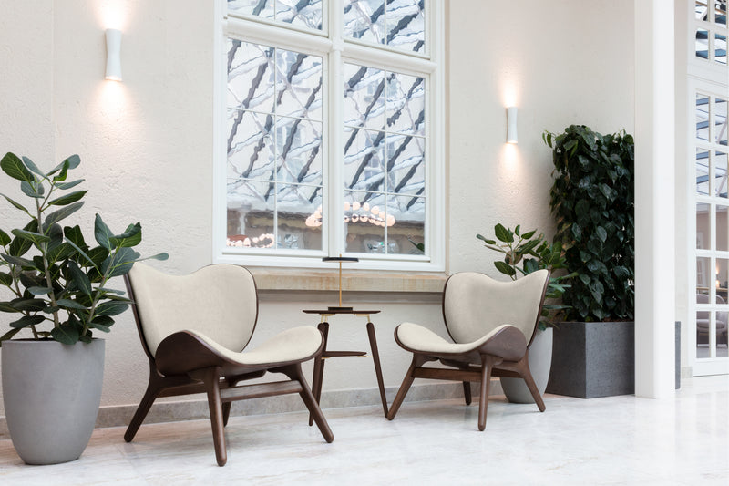 Fauteuil Conversation Low - Dark Oak — White sands