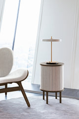 Fauteuil Conversation Low - Dark Oak — White sands