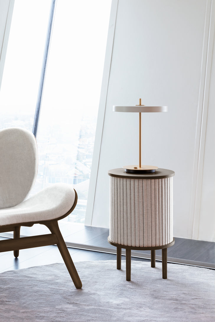 Fauteuil Conversation Low - Dark Oak — White sands