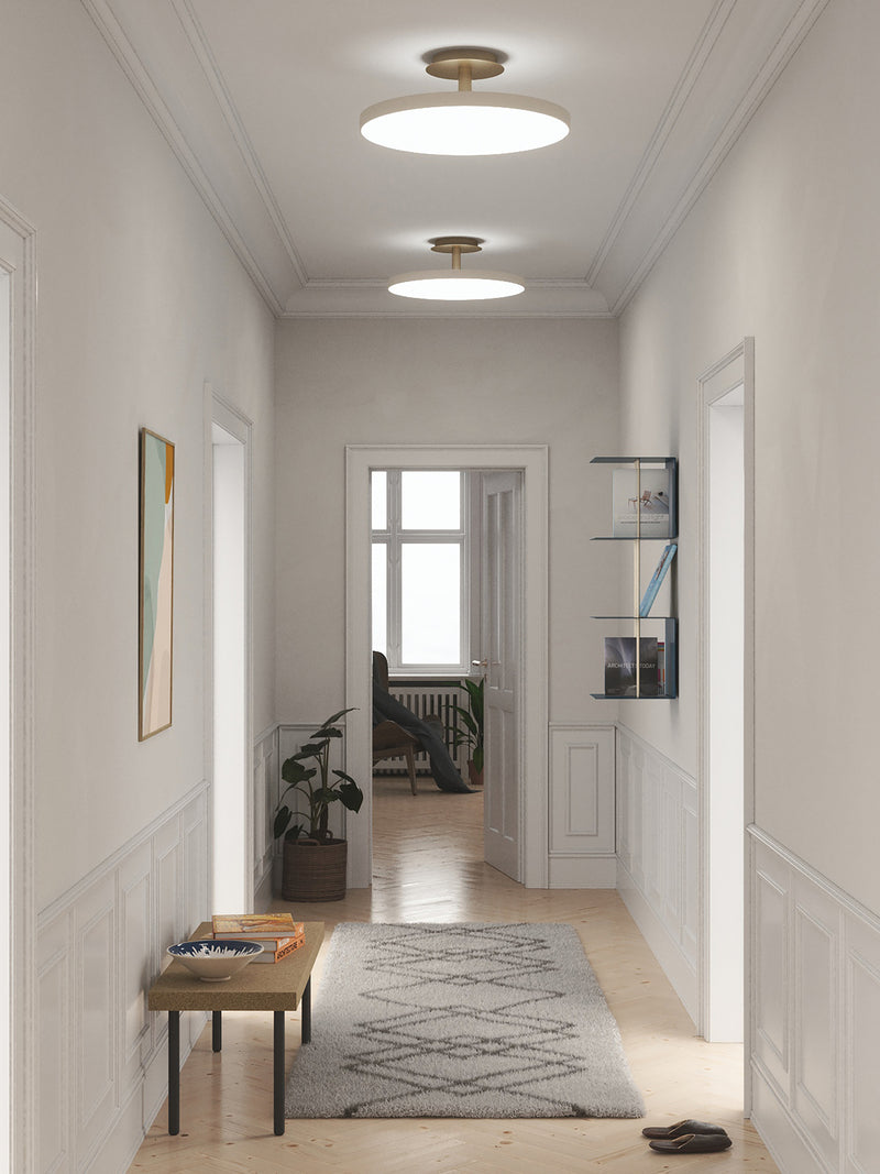 Plafonnier Asteria UP — Pearl White