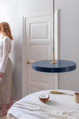 Suspension Asteria - brass — Petrol blue