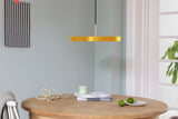 Suspension Asteria - brass — Saffron yellow