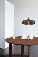 Table de diner Comfort Ripples — Dark Oak