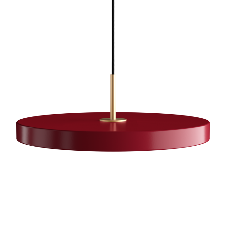 Suspension Asteria - brass — Ruby red