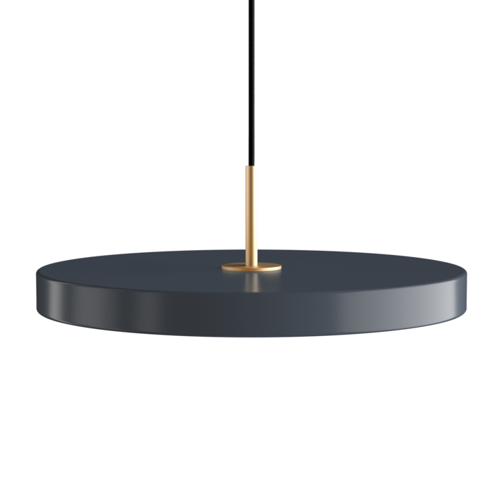 Suspension Asteria - brass — Anthracite grey