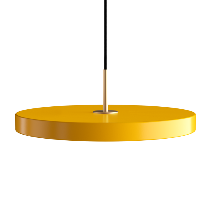 Suspension Asteria - brass — Saffron yellow