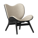 Fauteuil Conversation Low - Black Oak — White sands