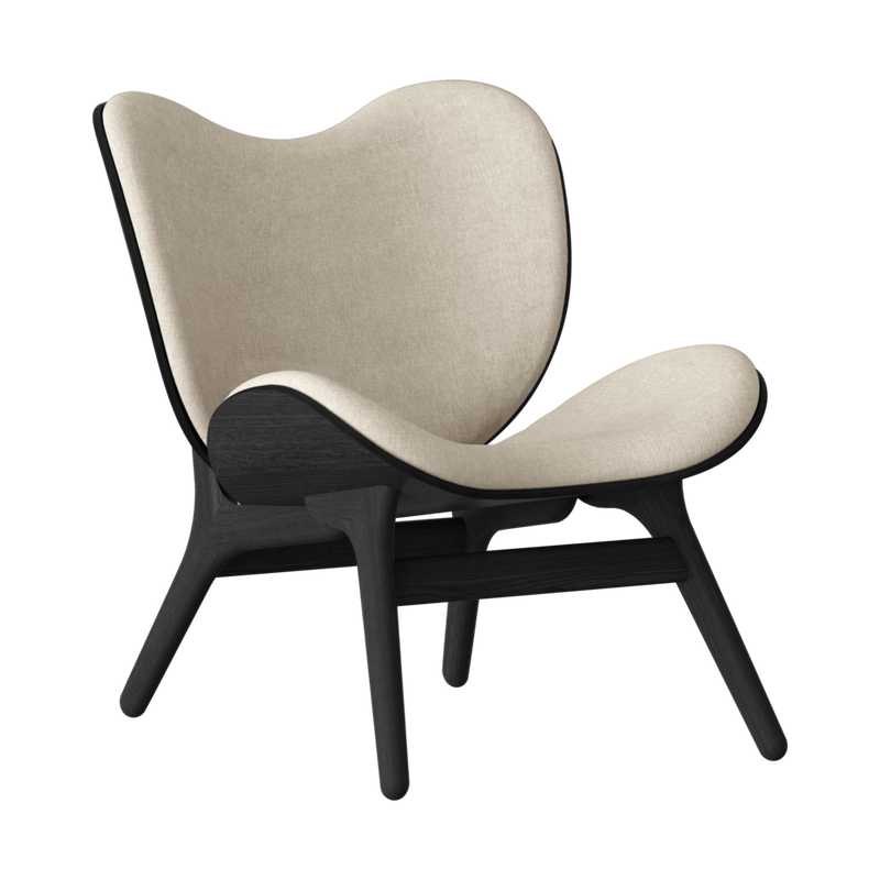 Fauteuil Conversation Low - Black Oak — White sands
