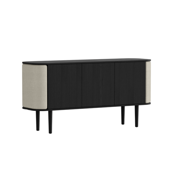 Cabinet Treasure 3 portes - black oak — White sands