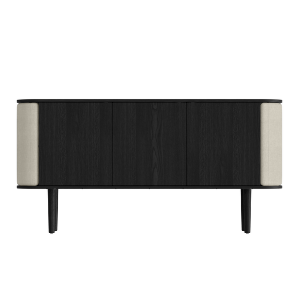 Cabinet Treasure 3 portes - black oak — White sands