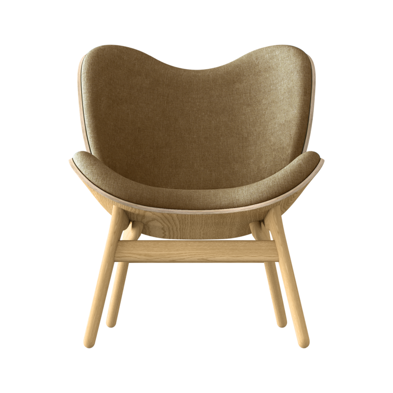 Fauteuil Conversation Low - Oak — Sugar brown