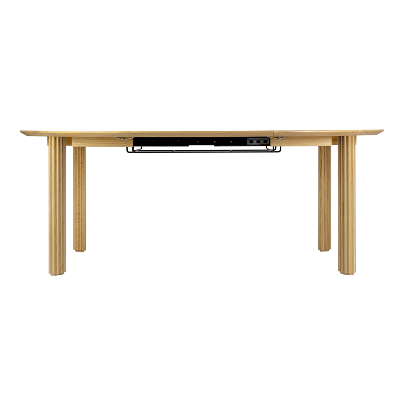 Table de diner Comfort Circle Ripples Extension — Oak