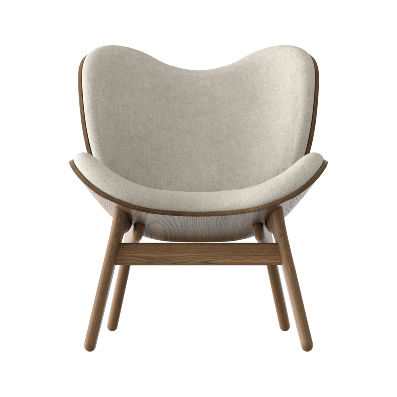 Fauteuil Conversation Low - Dark Oak — White sands