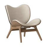 Fauteuil Conversation Low - Dark Oak — White sands