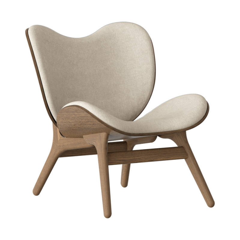 Fauteuil Conversation Low - Dark Oak — White sands