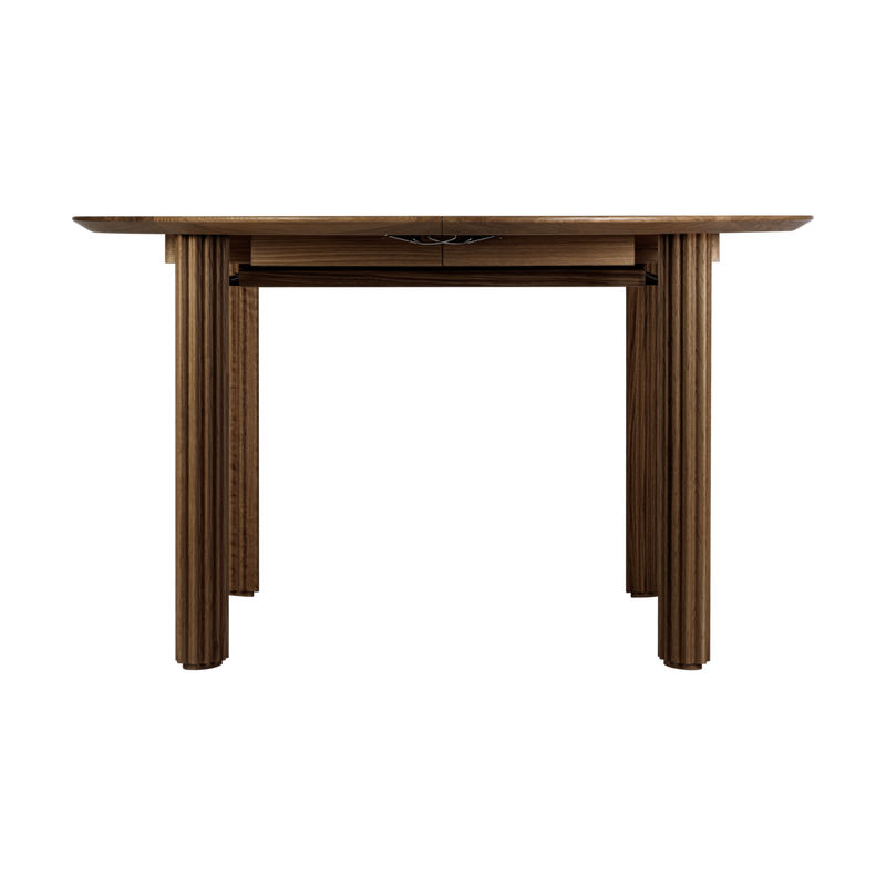 Table de diner Comfort Circle Ripples Extension — Dark Oak