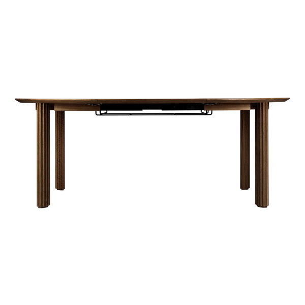 Table de diner Comfort Circle Ripples Extension — Dark Oak