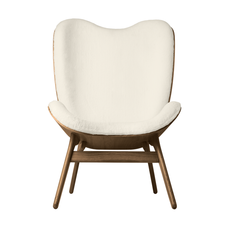 Fauteuil Conversation Tall - Dark Oak — Teddy white