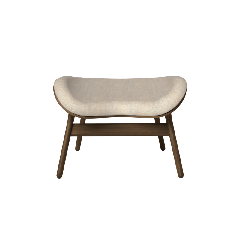 Pouf Conversation - Dark Oak — White sands