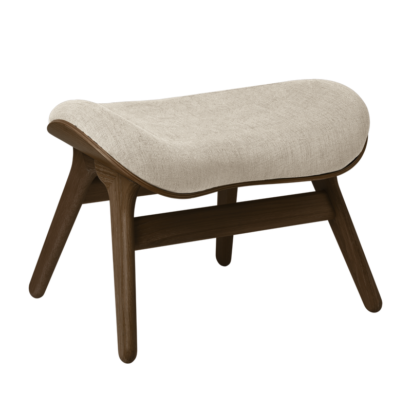 Pouf Conversation - Dark Oak — White sands