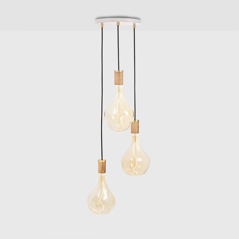 Suspension Triple pendant Voronoi II blanc — Chêne