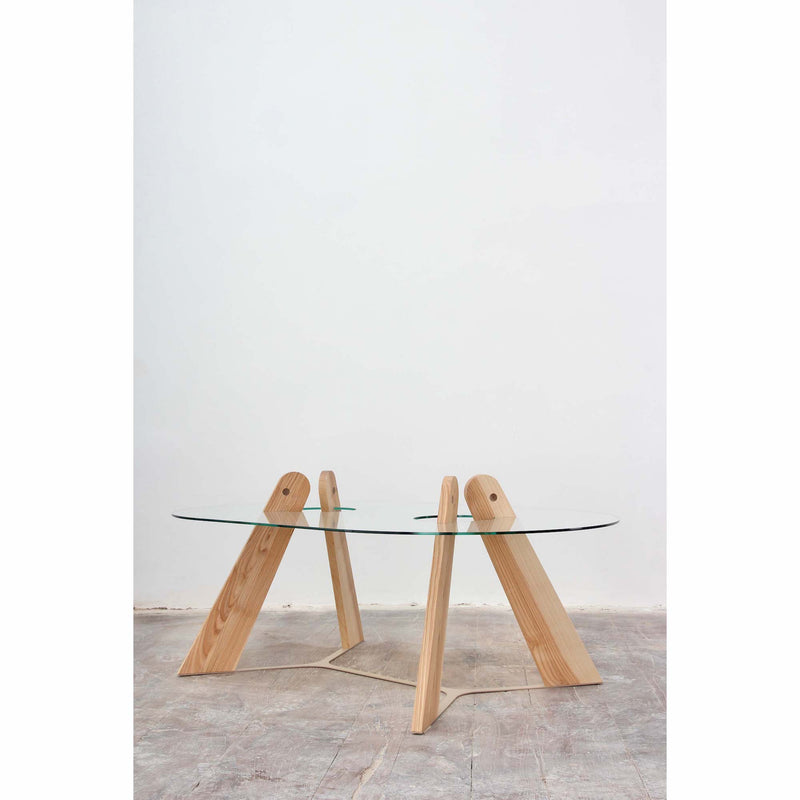 Table basse Pince Mi — Frêne