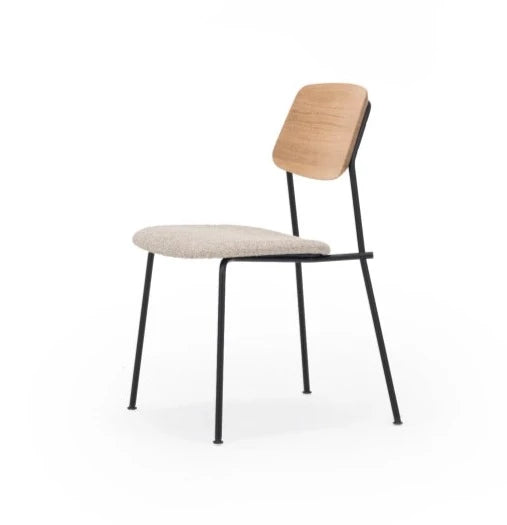 Chaise UNSTRAIN — Chêne tissu beige