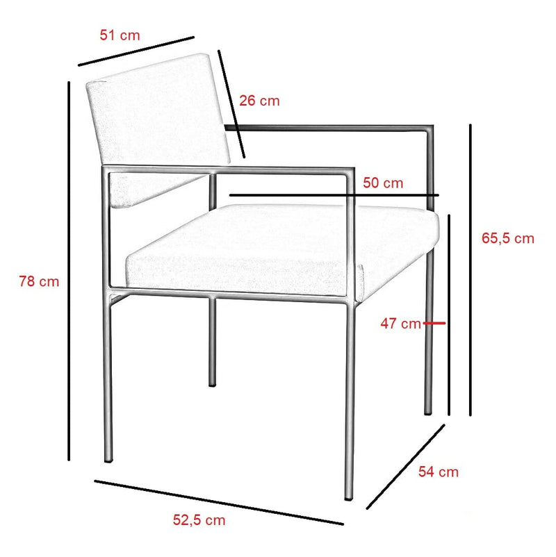 Fauteuil Cube 55 - Velvet Line — Copper & Ice Blue