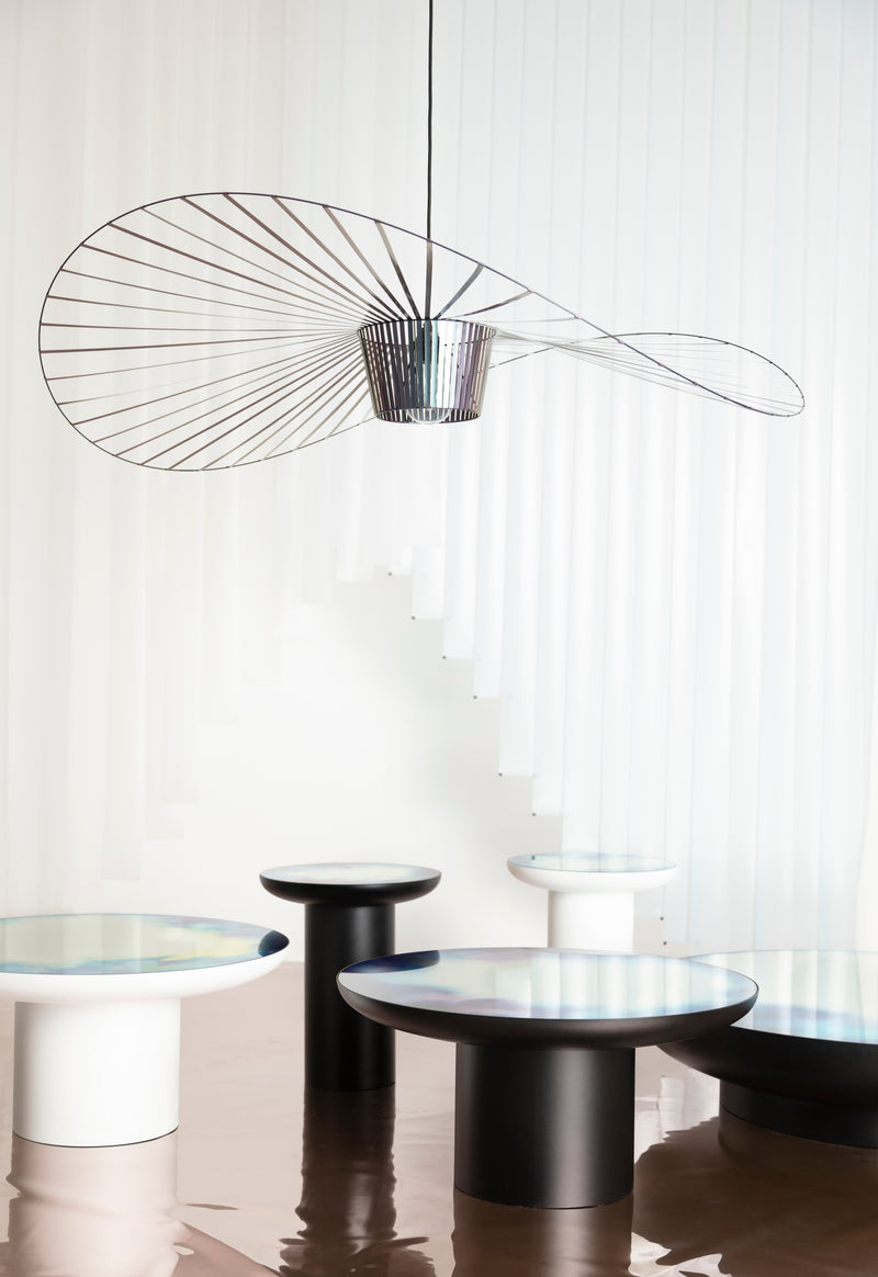 Table basse miroir Francis grande — Bleu & Jaune