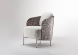 Fauteuil Art en plastique recyclé — Blanc & multicolore