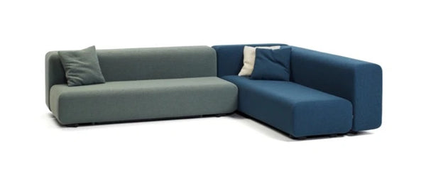 Canapé d'angle Klaster — Gris et Bleu