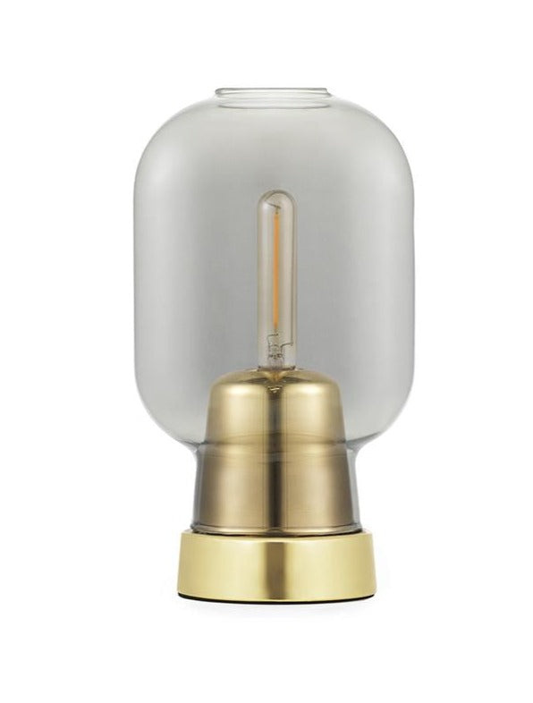 Lampe de table Amp Brass — Smoke/Brass