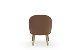 Chaise lounge Ace en chêne — Cuir