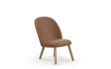 Chaise lounge Ace en chêne — Cuir
