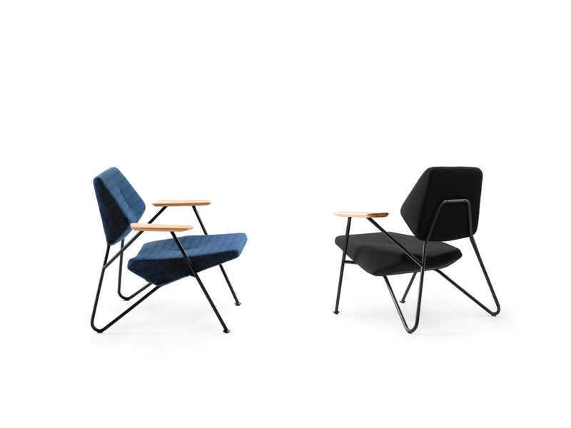 Fauteuil Bas POLYGON — Noir