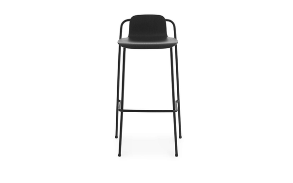 Tabouret de bar Studio 75 cm Black Steel — Black