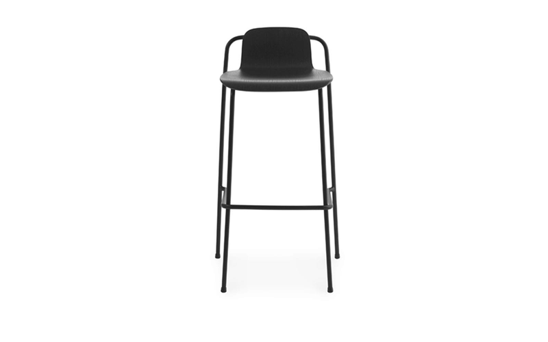 Tabouret de bar Studio 75 cm Black Steel — Black