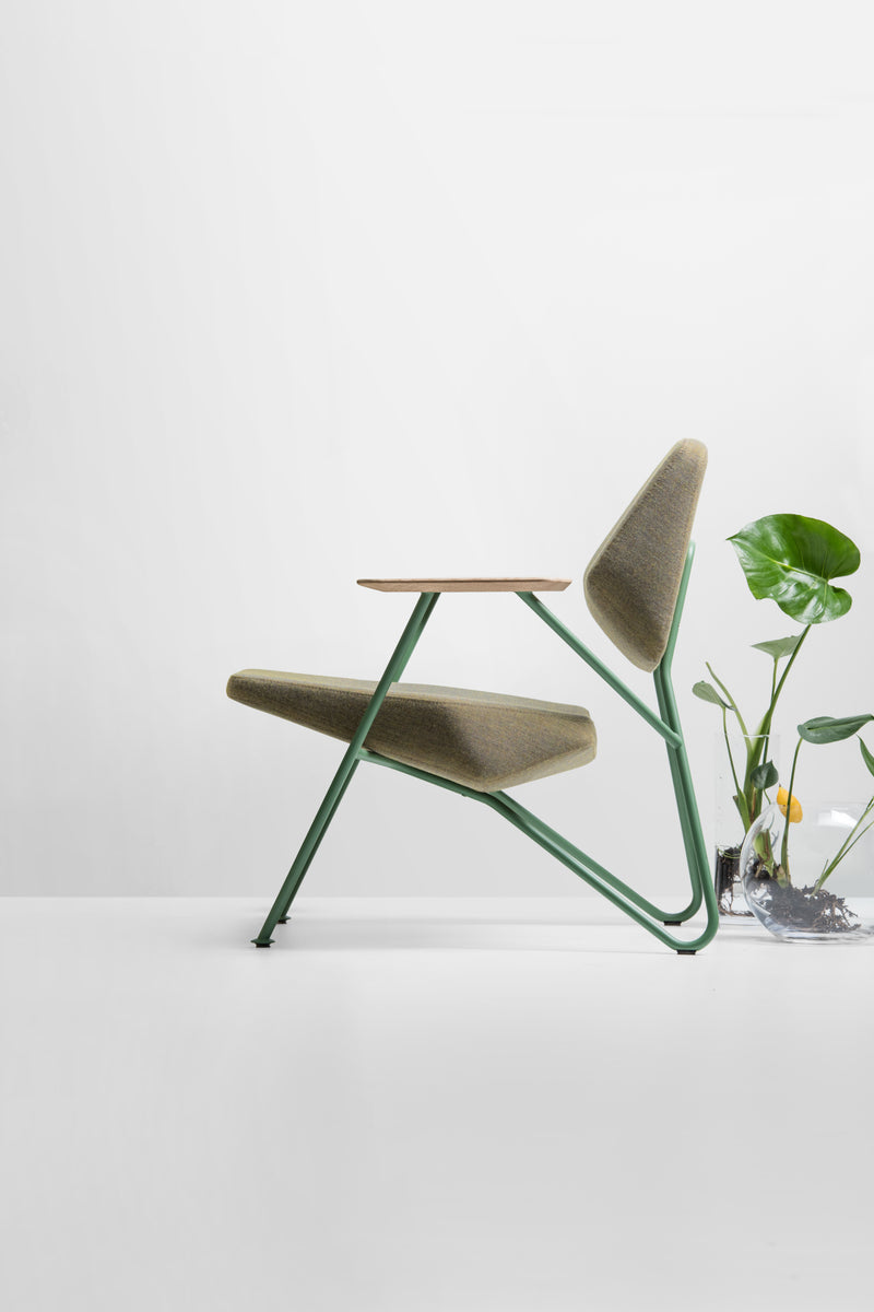 Fauteuil Bas POLYGON — Kaki