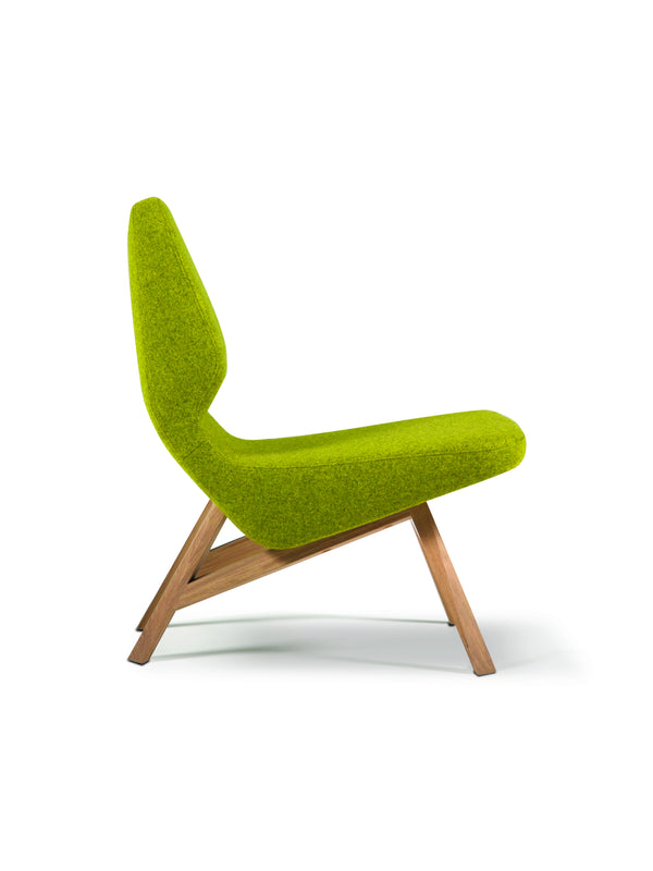 Fauteuil Bas OBLIQUE — Chêne vert