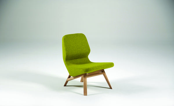 Fauteuil Bas OBLIQUE — Chêne vert