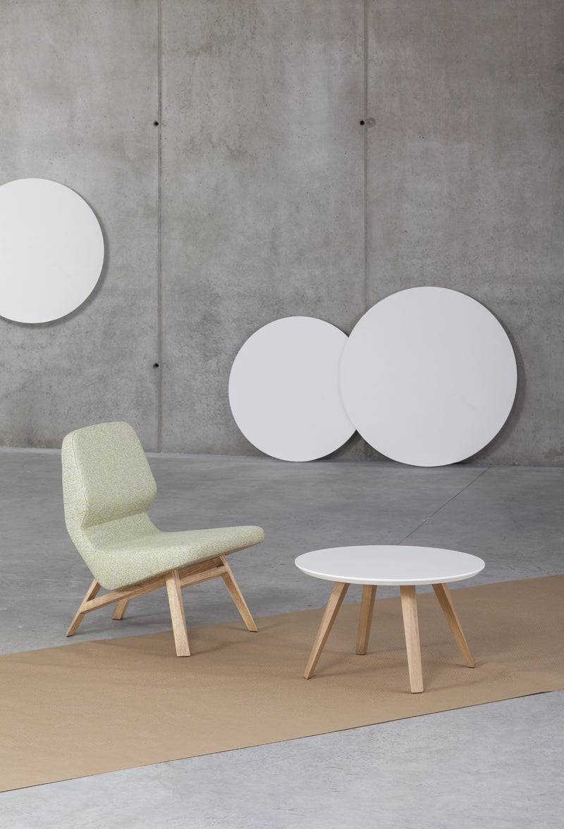 Fauteuil Bas OBLIQUE — Chêne vert clair