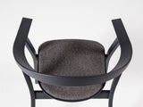 Chaise RHOMB — Chêne noir et tissu gris