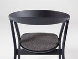 Chaise RHOMB — Chêne noir et tissu gris