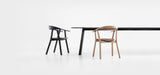 Chaise RHOMB — Chêne noir et tissu gris