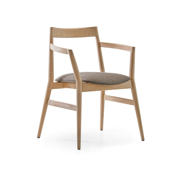 Chaise DOBRA — Chêne tissu