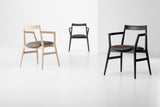 Chaise DOBRA — Chêne tissu