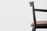 Chaise DOBRA — Chêne noir tissu