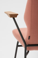 Chaise OBLIQUE Métal — Rose