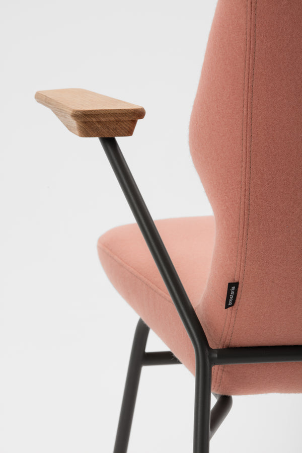 Chaise OBLIQUE Métal — Rose